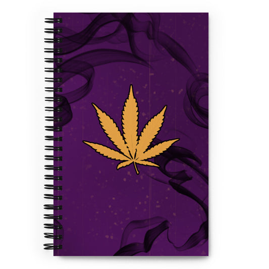 Gold Leaf Spiral Notebook
