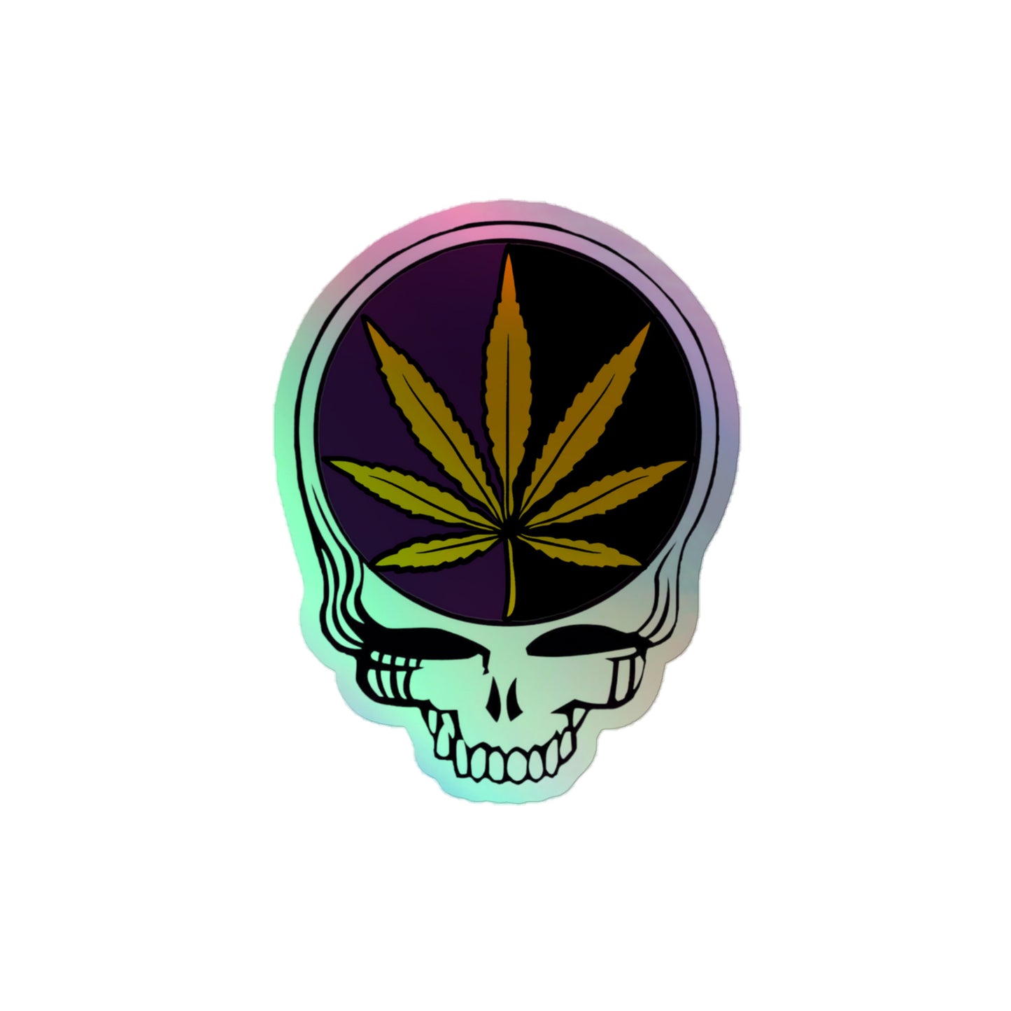 Roaring Deadhead Holographic Sticker