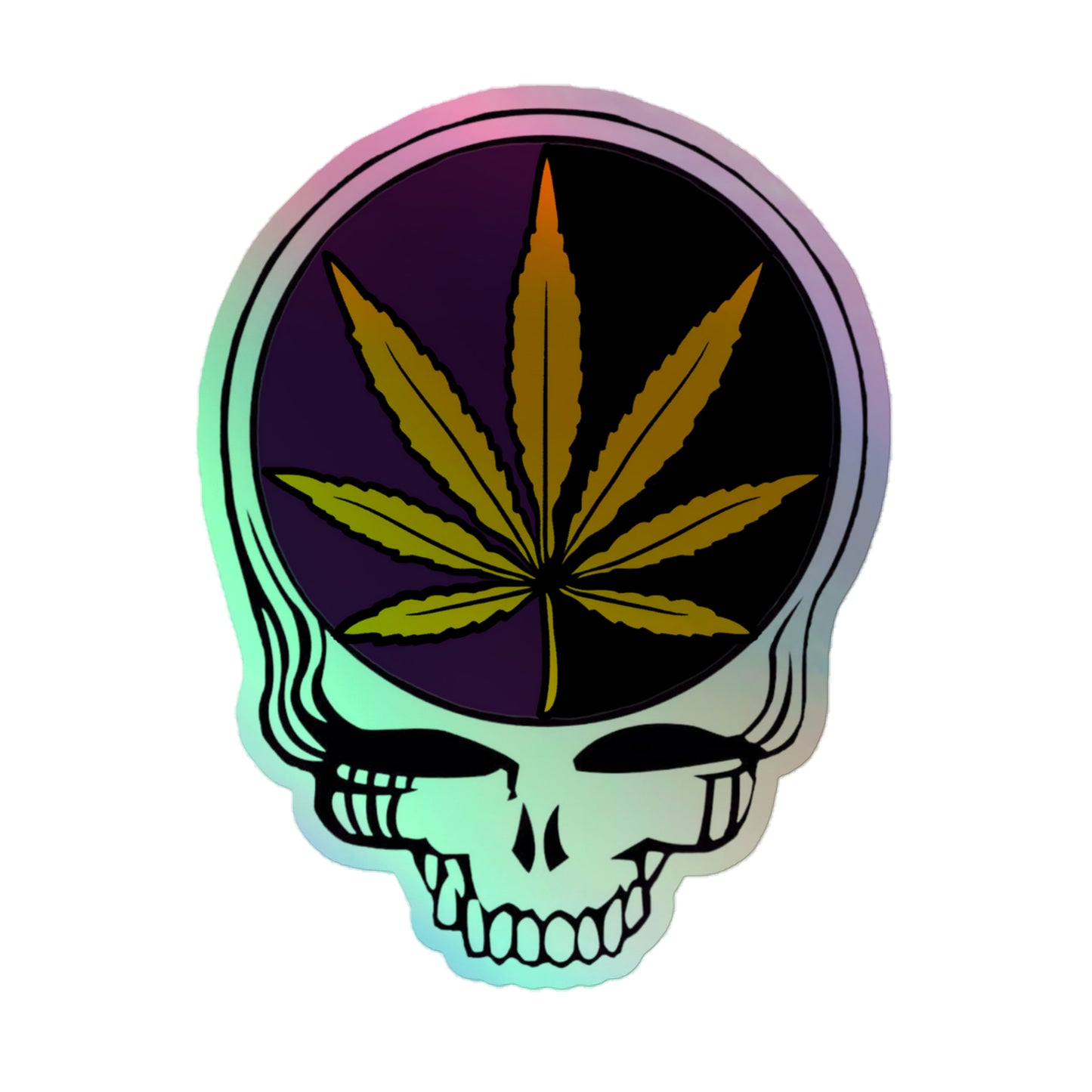 Roaring Deadhead Holographic Sticker